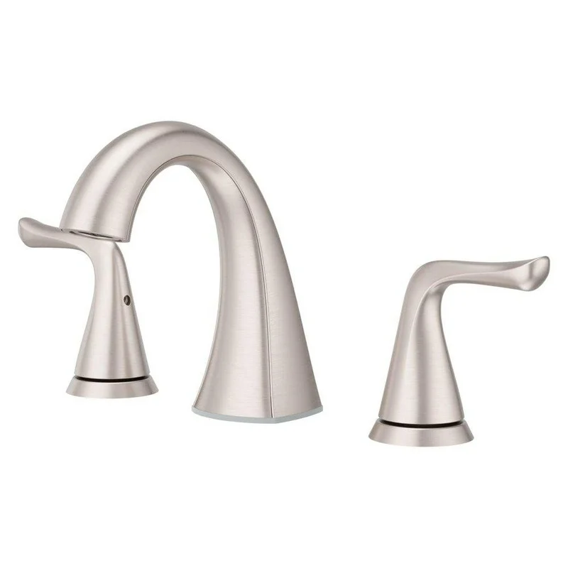 Pfister Willa Two Handle Widespread Bathroom Sink Faucet in Spot Defense Brushed Nickel | Ferguson