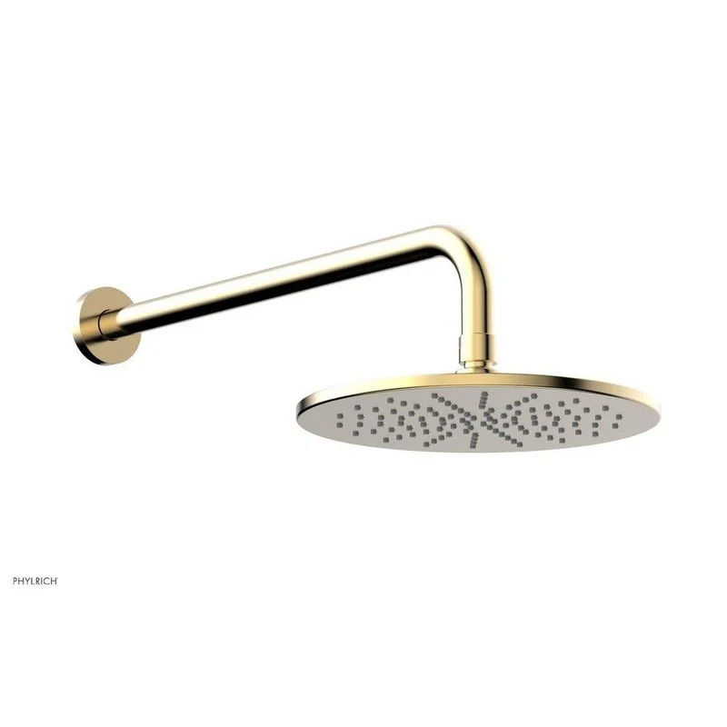 Phylrich Basic Single Function Showerhead in Satin Brass | Ferguson