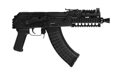 Pioneer Arms Hellpup Micro Pro AK47 Pistol 7.62X39mm, 7" Barrel, 30rd