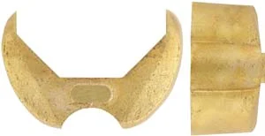 Plains Rifle Forend Cap, 1-1/16" octagon, wax cast brass