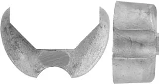 Plains Rifle Forend Cap,1-1/8" octagon, wax cast nickel silver