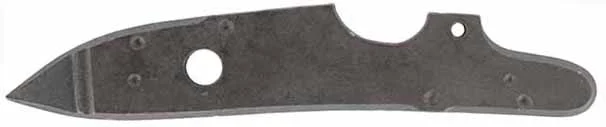 Plate, wax cast steel, 4.78" x .87", as cast
