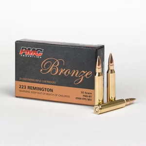 PMC 223 REM, 55gr, FMJ BT, Case of 1000