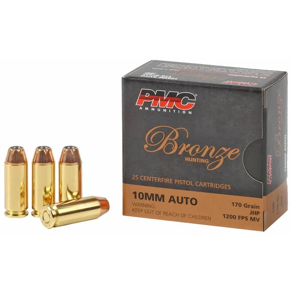 PMC BRONZE 10MM 170GR JHP 25RD