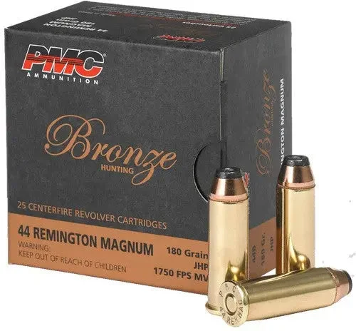 PMC BRONZE 44 REM MAG 180GR JHP 25RD