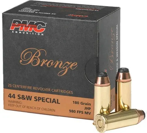 PMC BRONZE 44 SW SPECIAL 180GR JHP 25RD