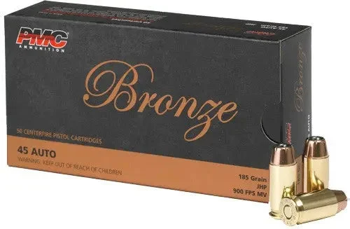 PMC Bronze 45 ACP 185GR JHP 50RD