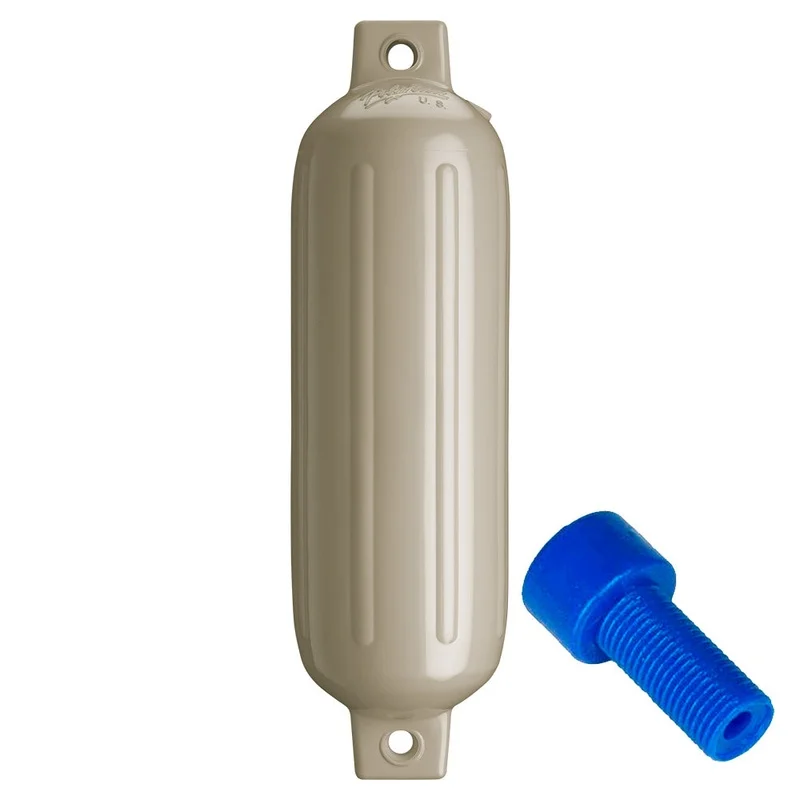 Polyform G-3 Twin Eye Fender 5.5 x 19 – Sand w/Adapter [G-3 SAND W/AIR ADAPTER]