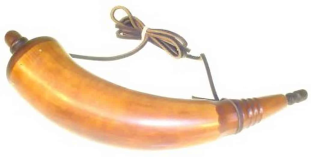 Powder Horn – Deluxe Large – Brown