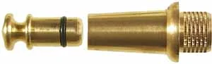 Powder Horn Pouring Spout,with brass stopper,fits 1/2" hole, brass