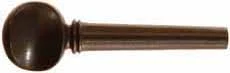 Powder Horn Stopper,large 2-3/4" length,fancy Rosewood fiddle peg,tapered shaft