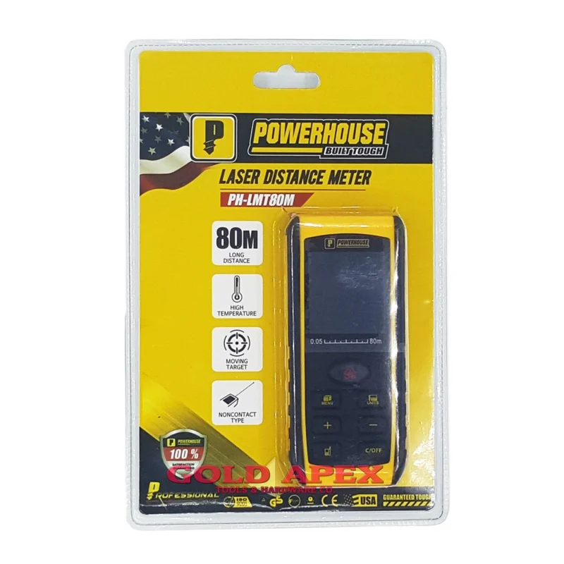 Powerhouse PH-LMT80M Laser Range Finder / Distance Measurer