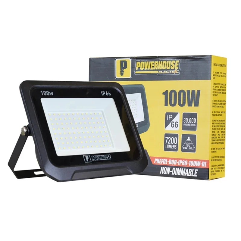 Powerhouse PHEFDL-DOB-IP66-100W-DL LED Floodlight Daylight