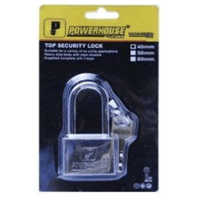 Powerhouse Top Security Padlock Long Shackle