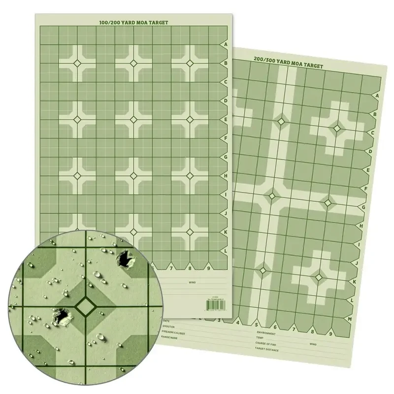 Precision Distance Cross MOA Shooting Target – 11×17