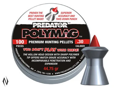 PREDATOR POLYMAG PELLETS 30 CAL 45GR 100 PK