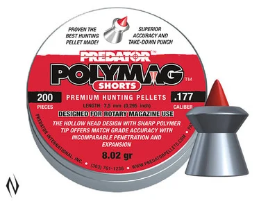 PREDATOR POLYMAG SHORTS PELLETS 177 CAL 8GR 200 PK