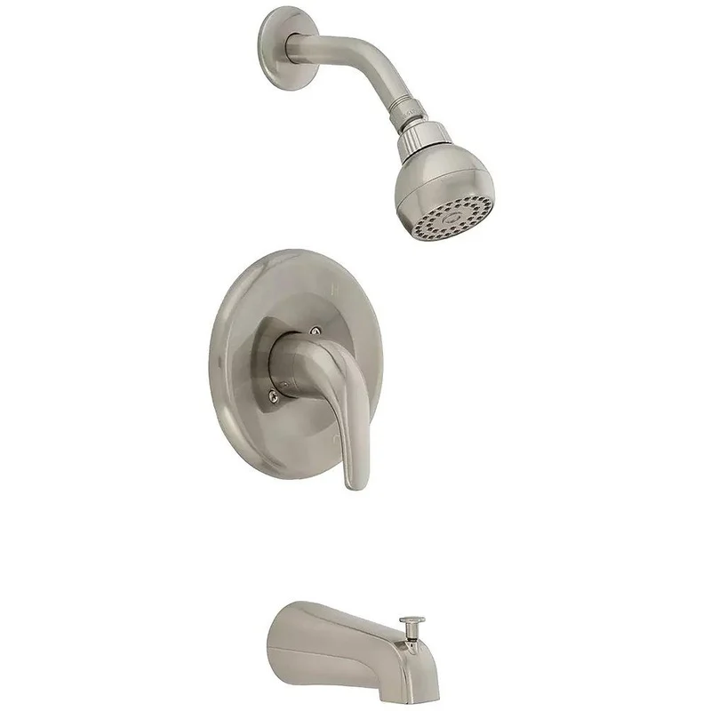 PROFLO One Handle Single Function Bathtub & Shower Faucet in Brushed Nickel (Trim Only) | Ferguson