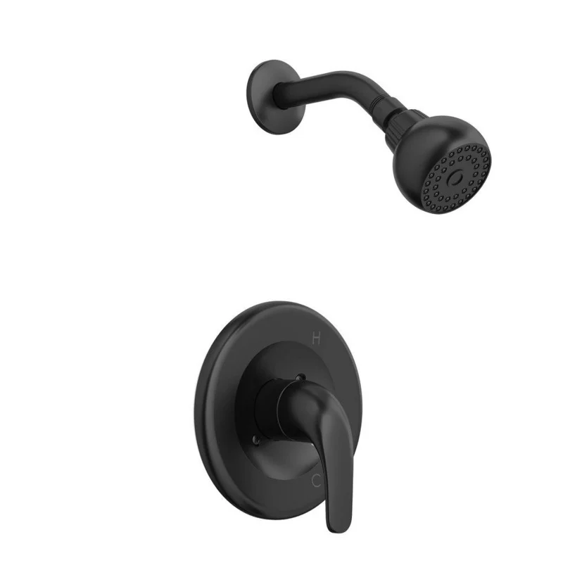 PROFLO One Handle Single Function Shower Faucet in Matte Black (Trim Only) | Ferguson