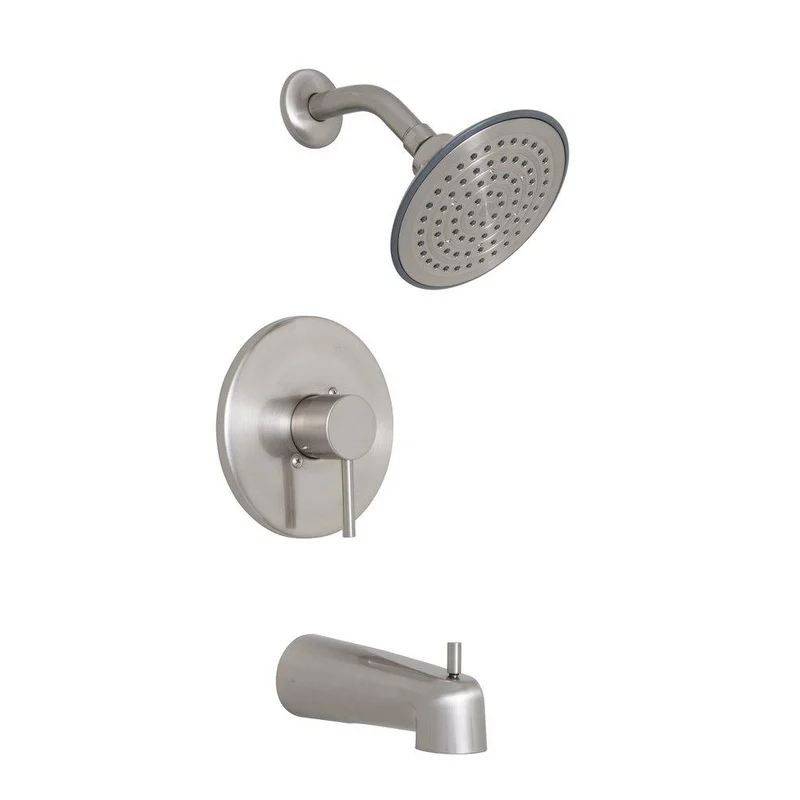 PROFLO Orrs One Handle Single Function Bathtub & Shower Faucet in Brushed Nickel | Ferguson