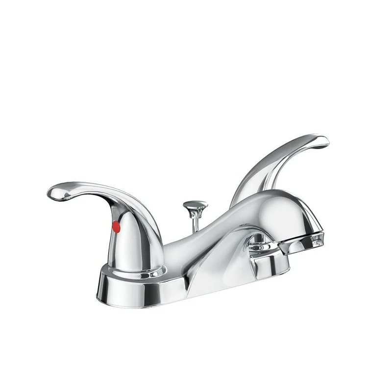 PROFLO Two Handle Bathroom Sink Faucet with Pop-Up Drain Assembly in Chrome | Ferguson