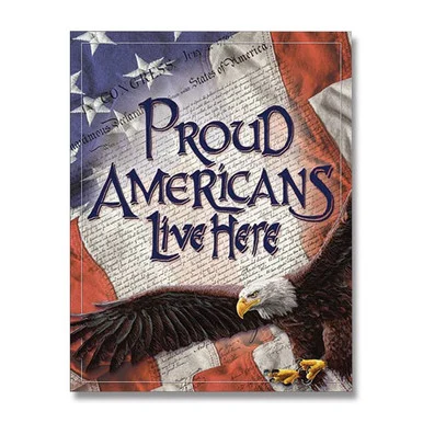 Proud Americans Tin Sign SG2219