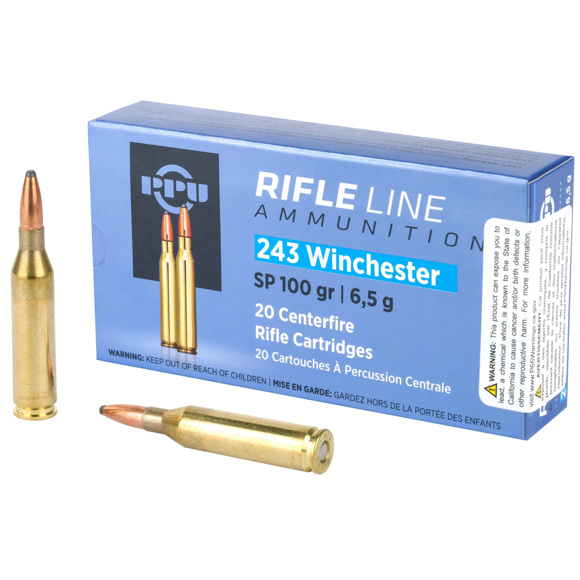 Prvi Partizan PP2432Soft Point SP 100 Grain .243 Winchester