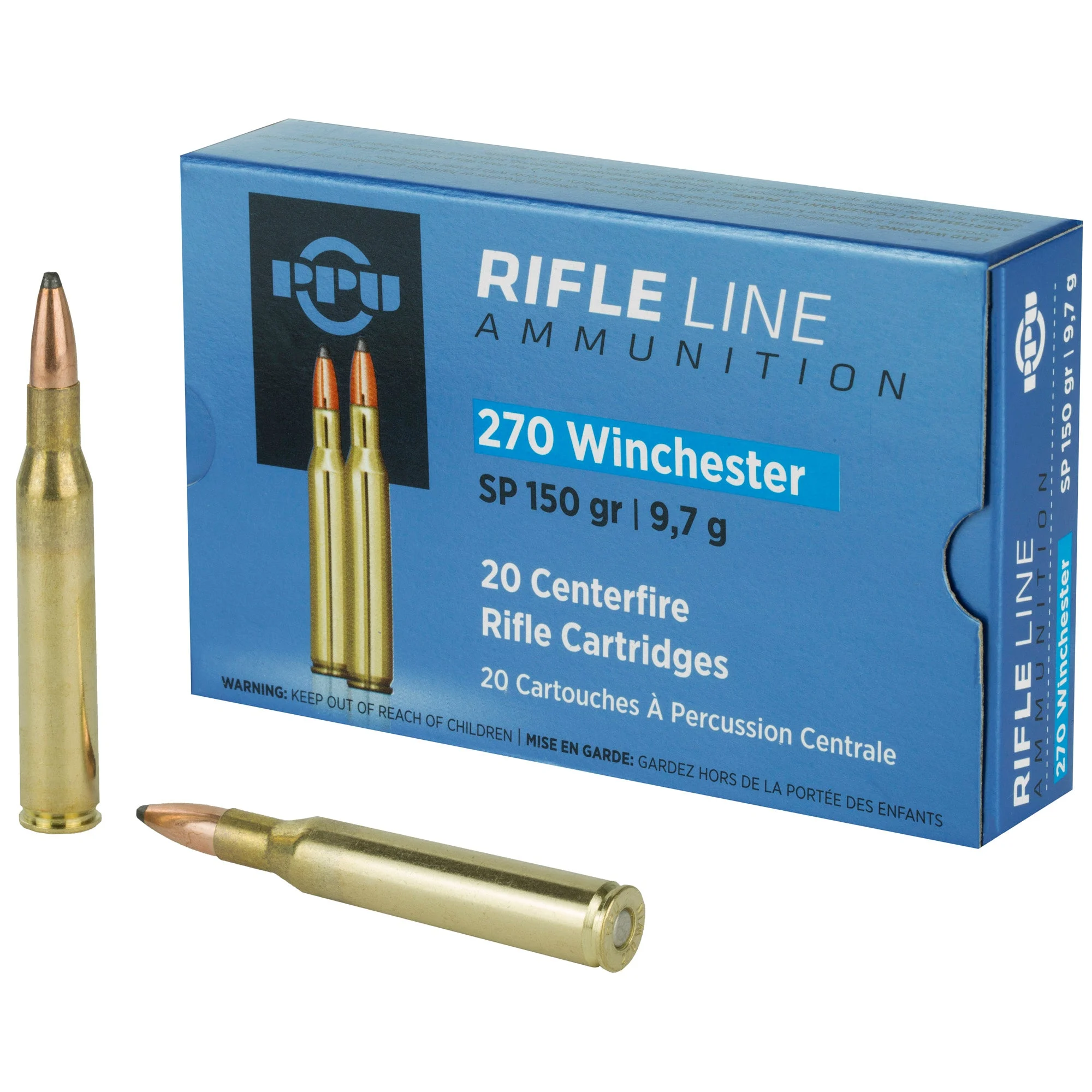 Prvi Partizan PP2702Soft Point SP 150 Grain .270 Winchester