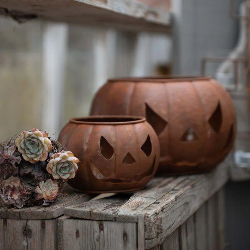 PUMPKIN LanternRust 25x16cm