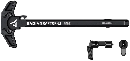 Radian Weapons Raptor-LT Raptor-LT AR-15/M16 Charging Handle Talon 45/90 Safety, 7075 Aluminum Fiberglass Reinforced Polymer Overmold, Mil-Spec Anodized Finish