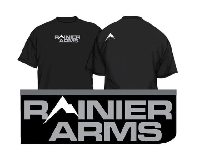 Rainier Arms Form Fitting T-Shirt – Black (M)
