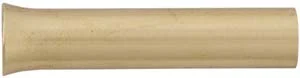 Ramrod forward tip, 3/8" diameter flared concave end, brass, 8-32 thread, for Thompson Center and CVA style ramrods, 1-3/4" long