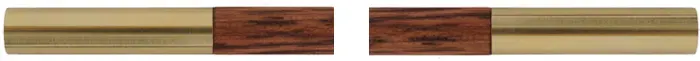 Ramrod for a Hatfield longrifle in .45, .50, or larger caliber, 9mm (.354") stained hickory, 38-3/4" long. Brass tips threaded 10-32 at front and rear. Made in the U.S.A.