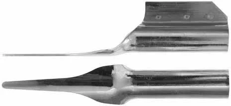 ramrod pipe, iron, fusil entry pipe with skirt, for 3/8" ramrod