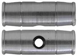 Ramrod pipe, steel, fits Thompson Center Seneca & Cherokee Rifle, Patriot pistol,steel, for 5/16" ramrod, drilled for 6-48 mounting screw.