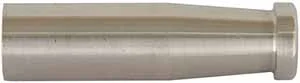 Ramrod rear tip, 3/8" diameter, nickel silver, 10-32 thread, for Thompson Center and CVA style ramrods, 1-3/8" long