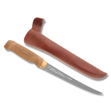 Rapala Normark Superflex Fillet Knife Birch Wood 7.5in Plain Fillet NM14327