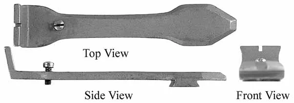Rear sight,adjustable for elevation,wax cast steel