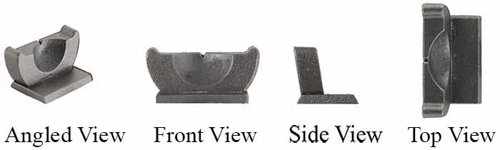Rear sight,classic longrifle style,for 15/16" to 1" barrelswax cast steel