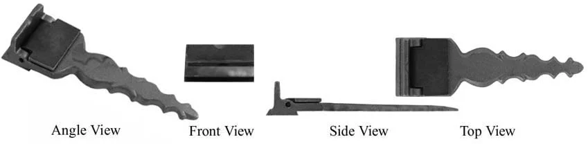 Rear sight, folding leaf sight kit, wax cast steel