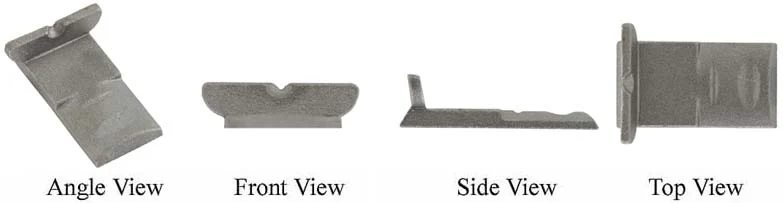 Rear sight, low long base longrifle style for 13/16" or 7/8" barrels,wax cast steel