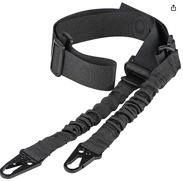 Rebel Tactical Dual Point Tactical Adj Rifle Bungee Sling-SL-03(Black)