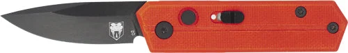 RED/BLACK D2 BLADE SD BUTTONCOBRATEC STINGER FOLDER 1.9"