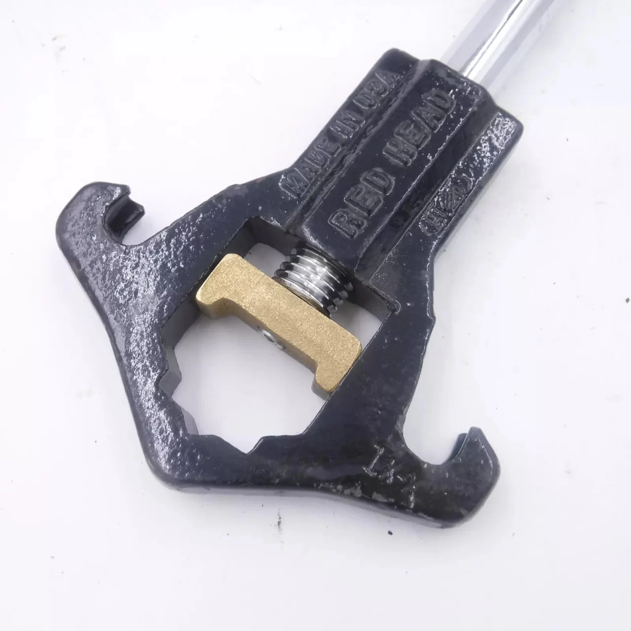 Red Head Brass Adjustable Hydrant Wrench, Double Head