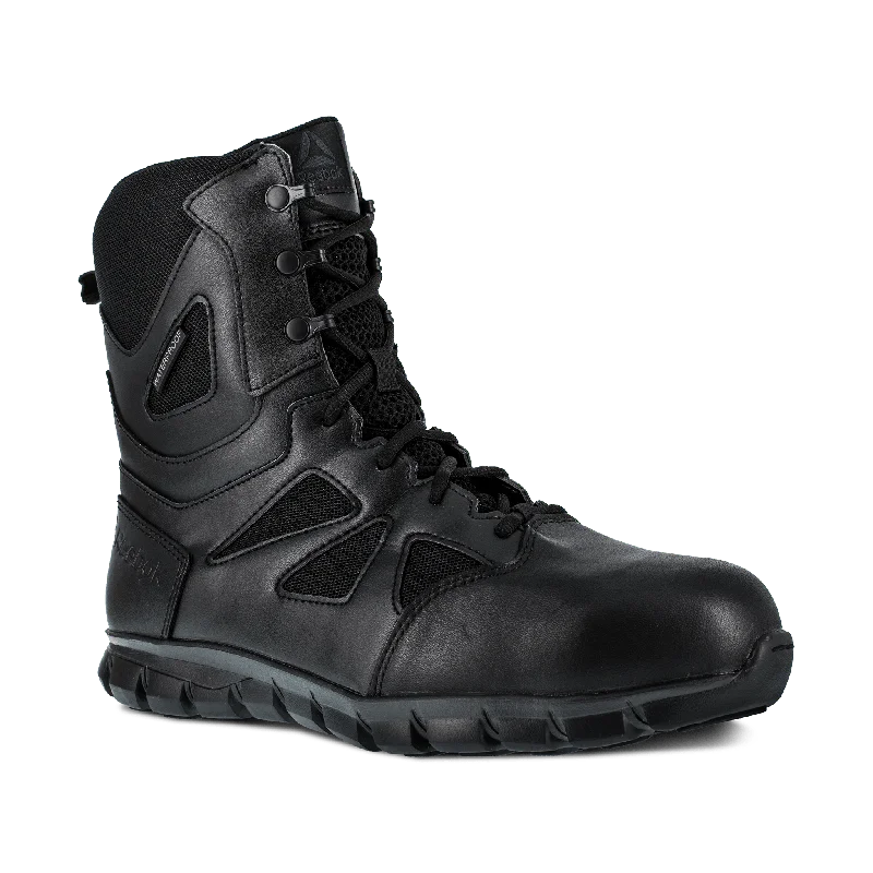 Reebok Men’s Sublite Cushion Tactical 8″ Tactical Waterproof Boot with Side Zipper – RB8807