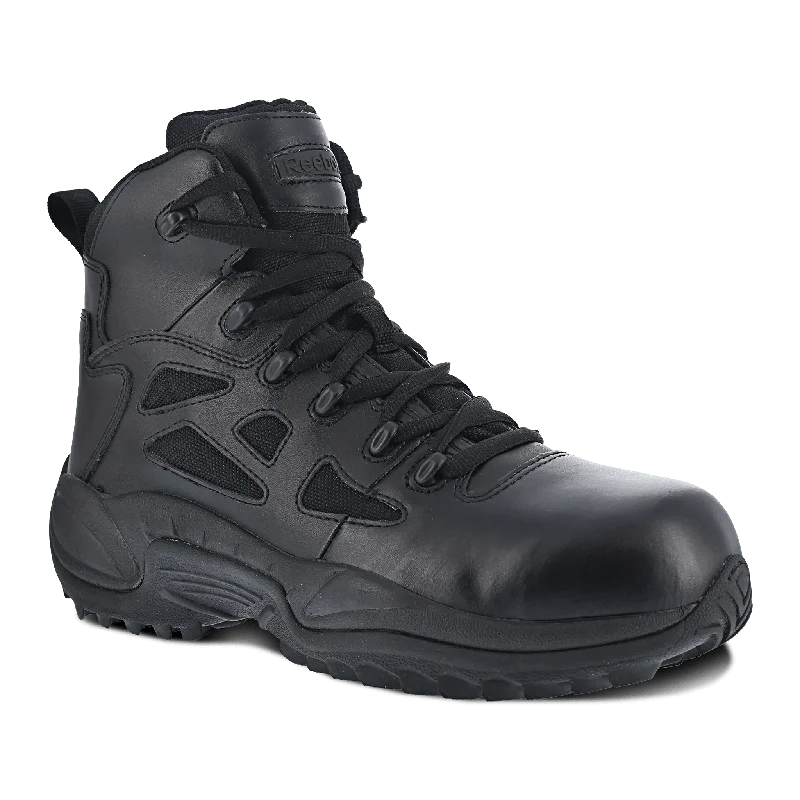 Reebok Women’s Rapid Response RB 6″ Stealth Boot with Side Zipper – RB864