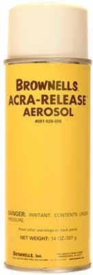 Release agent for epoxy bedding,14 oz. aerosol,by Brownell's