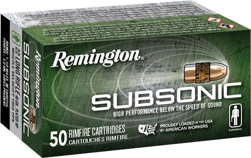Remington 21135 Subsonic Plated Hollow Point40 Grain .22 Long Rifle