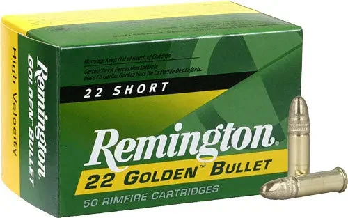 REMINGTON 22 SHORT 29GR PLATED LEAD-RN HIGH-VEL 50RD