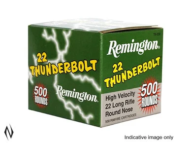 REMINGTON 22LR 40GR HV RN THUNDERBOLT 500 PK 1255FPS